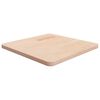 vidaXL Dessus de table carr&eacute; 50x50x2,5 cm Bois ch&ecirc;ne massif non trait&eacute;