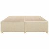 vidaXL Cadre de lit sans matelas cr&egrave;me 200x200 cm tissu