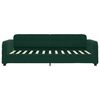 vidaXL Lit de jour avec matelas vert fonc&eacute; 100x200 cm velours