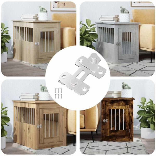 vidaXL Verrou de porte 12 pcs Argent&eacute; 70 x 8 mm Acier