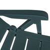 vidaXL Chaises inclinables de jardin lot de 6 Plastique Vert
