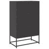 vidaXL Buffet haut noir 68x39x111,5 cm acier