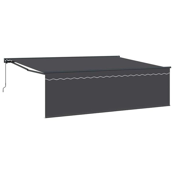 vidaXL Auvent R&eacute;tractable Anthracite 450 &times; 300 cm