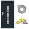 vidaXL Porte Frontale 98 x 200 cm PVC Anthracite