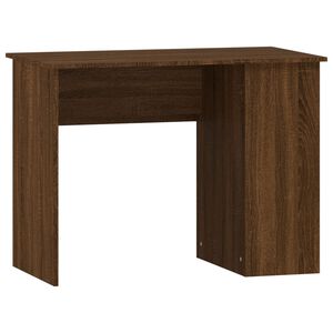 vidaXL Bureau ch&ecirc;ne marron 100x55x75 cm bois d'ing&eacute;nierie