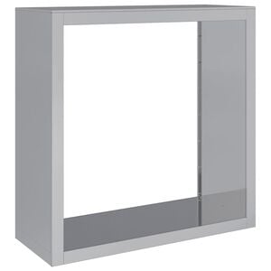 vidaXL Portant de bois de chauffage 100x40x100 cm acier galvanis&eacute;