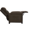 vidaXL Fauteuil inclinable Marron foncé Tissu