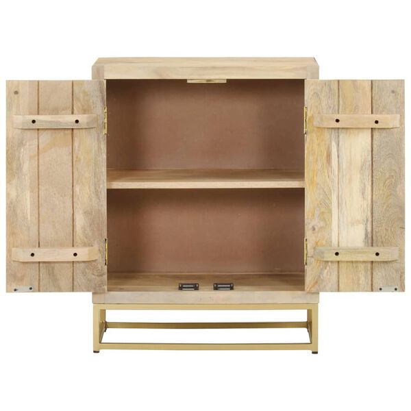 vidaXL Buffet avec 2 portes 55x30x70 cm bois massif de manguier