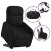 vidaXL Fauteuil inclinable noir tissu
