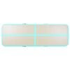 vidaXL Tapis gonflable de gymnastique avec pompe 500x100x10cm PVC Vert