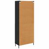 vidaXL Haut Armoire Ch&ecirc;ne noir 69,5 x 34 x 180 cm Bois d'ing&eacute;nierie