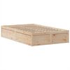 vidaXL Cadre de lit sans matelas 135x190 cm bois de pin massif