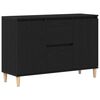 vidaXL Buffet Noir 102 x 35 x 60 cm Bois d'ing&eacute;nierie