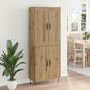 vidaXL Haut Armoire Ch&ecirc;ne artisanal 69,5 x 34 x 180 cm