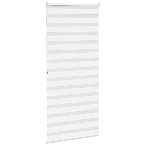 vidaXL Store zèbre blanc 95x200 cm largeur du tissu 90,9 cm polyester