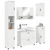 vidaXL Ensemble de mobilier de salle de bain 5 pcs Blanc brillant