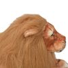 vidaXL Lion en peluche Marron XXL