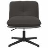 vidaXL Chaise pivotante de bureau gris fonc&eacute; boucl&eacute; comme laine tissu