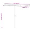 vidaXL Parasol de jardin avec mât en aluminium 2x1,5 m Taupe