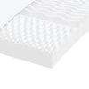 vidaXL Matelas en mousse blanc 200x220 cm 7 zones dureté 20 ILD