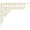 vidaXL Supports d'&eacute;tag&egrave;re murale 12 pc Blanc antique 27,5 x 23 x 4 cm