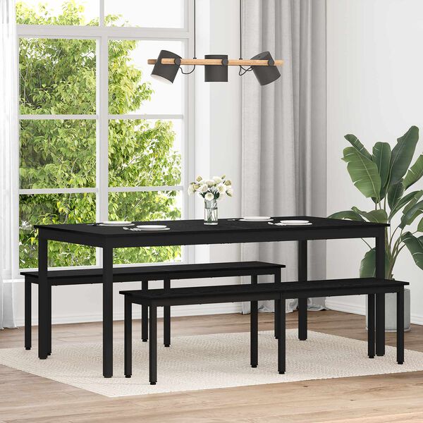 vidaXL Table de salle &agrave; manger / Table de repas Bois d'ing&eacute;nierie