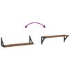 vidaXL Étagères Murales 2 pcs Bois Ancien 60 x 15 x 15,5 cm