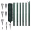vidaXL Cl&ocirc;ture euro Acier 25 x 1,5 m Vert