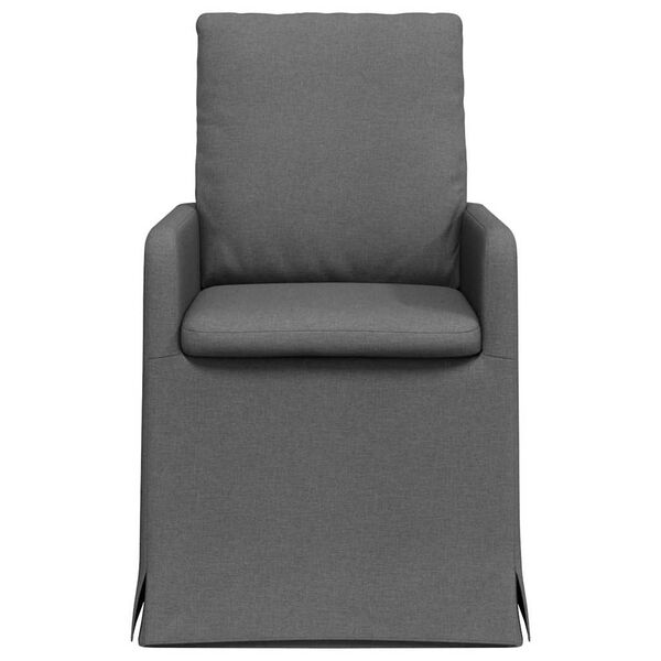 vidaXL Chaises de salle à manger 2 pcs Gris foncé 57 x 67 x 98 cm