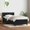 vidaXL Sommier &agrave; lattes de lit avec matelas noir 100x210 cm velours