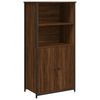 vidaXL Buffet haut ch&ecirc;ne marron 62x36x121,5 cm bois d'ing&eacute;nierie
