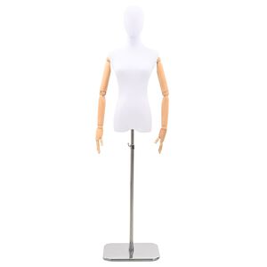vidaXL Mannequin ajustable 165-213 cm avec socle Femme PP Blanc