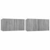 vidaXL Armoires TV suspendues Sonoma gris 2 pcs 60x30x30 cm Bois