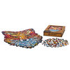 UNIDRAGON Puzzle en bois 700 pcs Fiery Fox Taille royale 41x60 cm