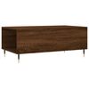 vidaXL Table basse Ch&ecirc;ne marron 90x50x36,5 cm Bois d'ing&eacute;nierie