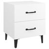 vidaXL Tables de chevet 2 pcs Blanc 40x35x47,5 cm