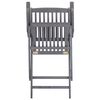 vidaXL Chaises pliables d'ext&eacute;rieur lot de 4 et coussins Bois d'acacia