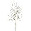 vidaXL Sapin de No&euml;l mural &agrave; LED 150 cm 140 LED Blanc chaud Acier Noir