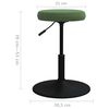 vidaXL Tabouret de massage Velours Vert fonc&eacute;