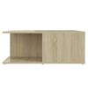 vidaXL Table basse ch&ecirc;ne sonoma 80x80x31 cm bois d'ing&eacute;nierie