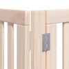vidaXL Barri&egrave;re pour chien porte pliable 8 panneaux bois de peuplier