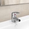 vidaXL Mitigeur de bidet de salle de bain Argent&eacute; 13x12 cm
