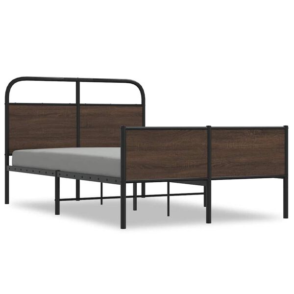 vidaXL Cadre de lit sans matelas 120x200 cm ch&ecirc;ne marron