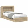 vidaXL Cadre de lit avec rangement Ch&ecirc;ne Sonoma 90 x 190 cm