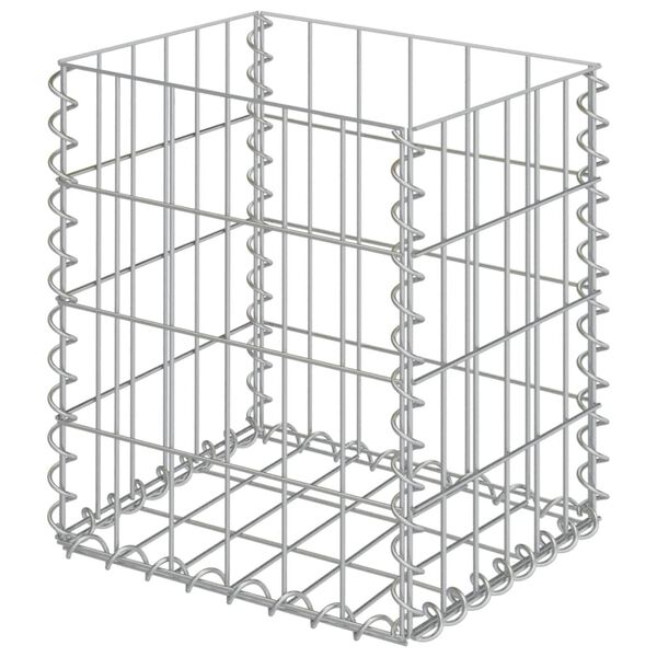vidaXL Paniers de gabion 2 pcs Acier galvanis&eacute; 30x30x40 cm