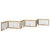vidaXL Porte de chien pliable avec supports 6 pcs Ch&ecirc;ne Sonoma 602 cm
