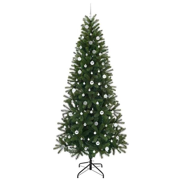 vidaXL Sapin de No&euml;l artificiel avec 300 LED Vert 240 cm PE et PVC