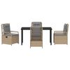 vidaXL Ensemble de salle &agrave; manger pour jardin 5 pcs