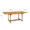 vidaXL Ensemble &agrave; manger de jardin 7 pcs Bois de teck massif