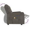vidaXL Fauteuil de massage inclinable à 3 places gris foncé